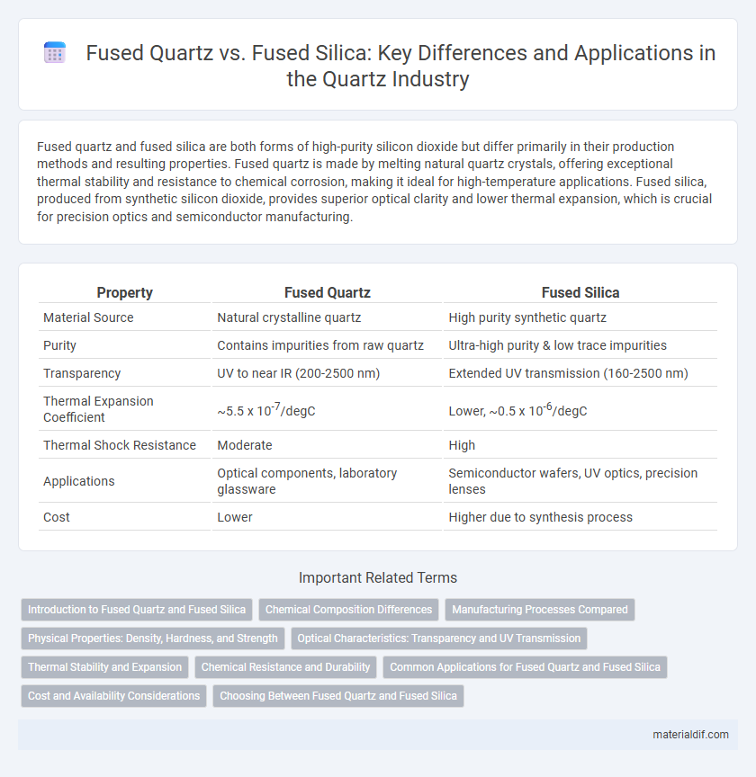 Fused Quartz vs. Fused Silica: Key Differences and Applications in the Quartz Industry