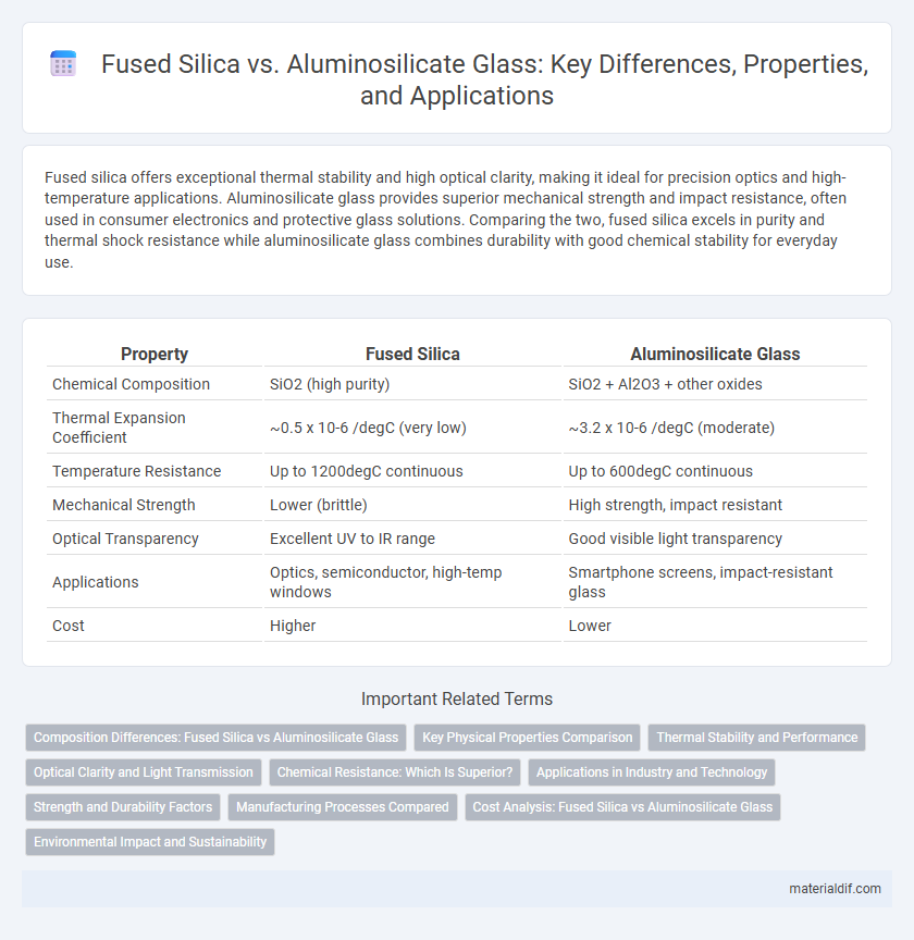 Fused Silica vs. Aluminosilicate Glass: Key Differences, Properties, and Applications