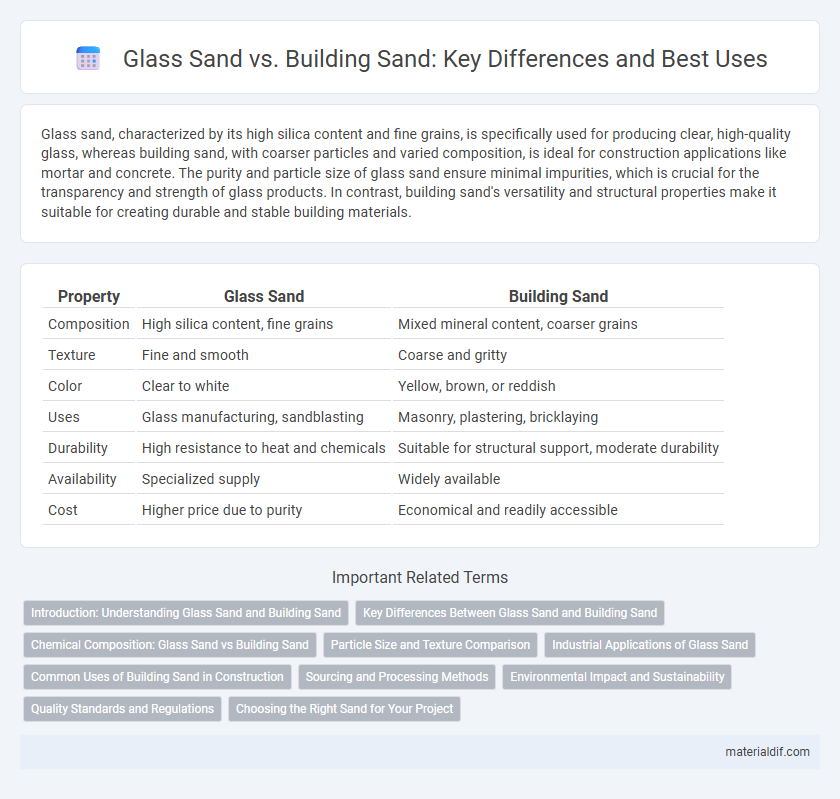 Glass Sand vs. Building Sand: Key Differences and Best Uses