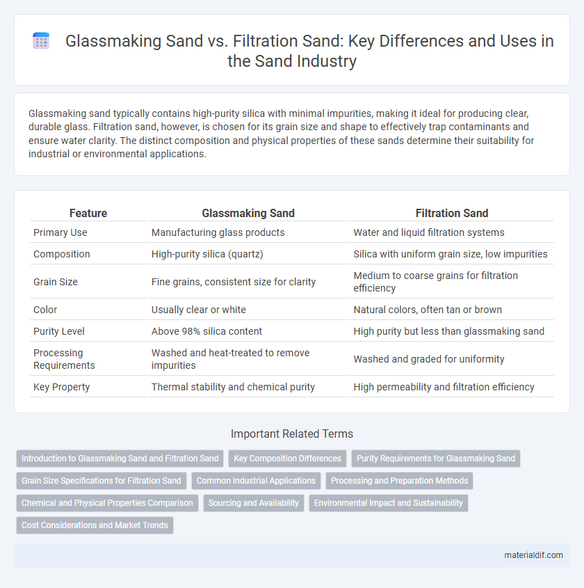 Glassmaking Sand vs. Filtration Sand: Key Differences and Uses in the Sand Industry