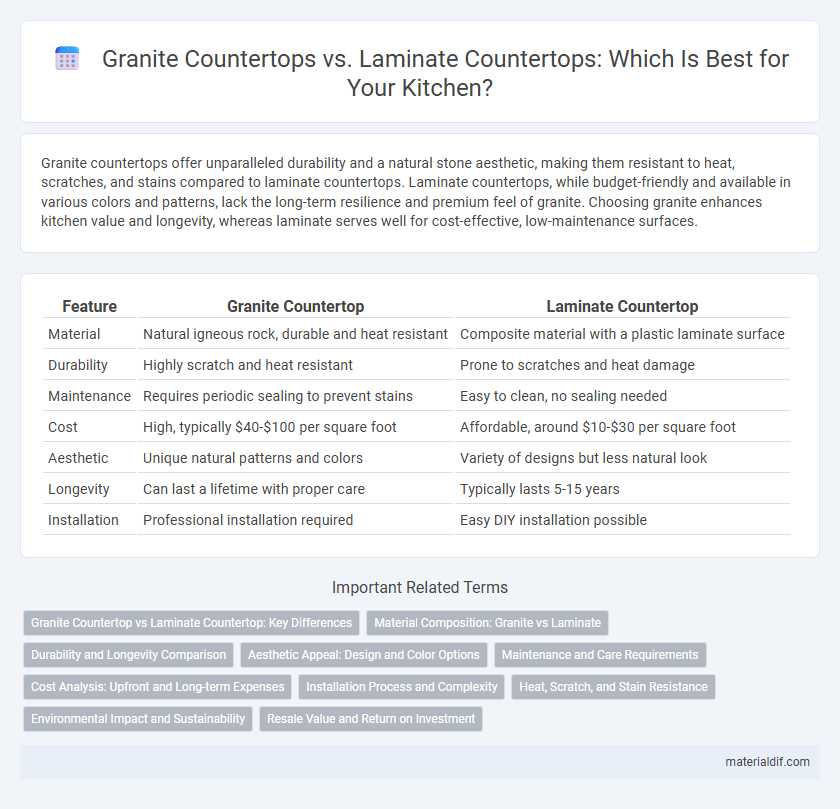 Granite Countertops vs. Laminate Countertops: Which Is Best for Your Kitchen?