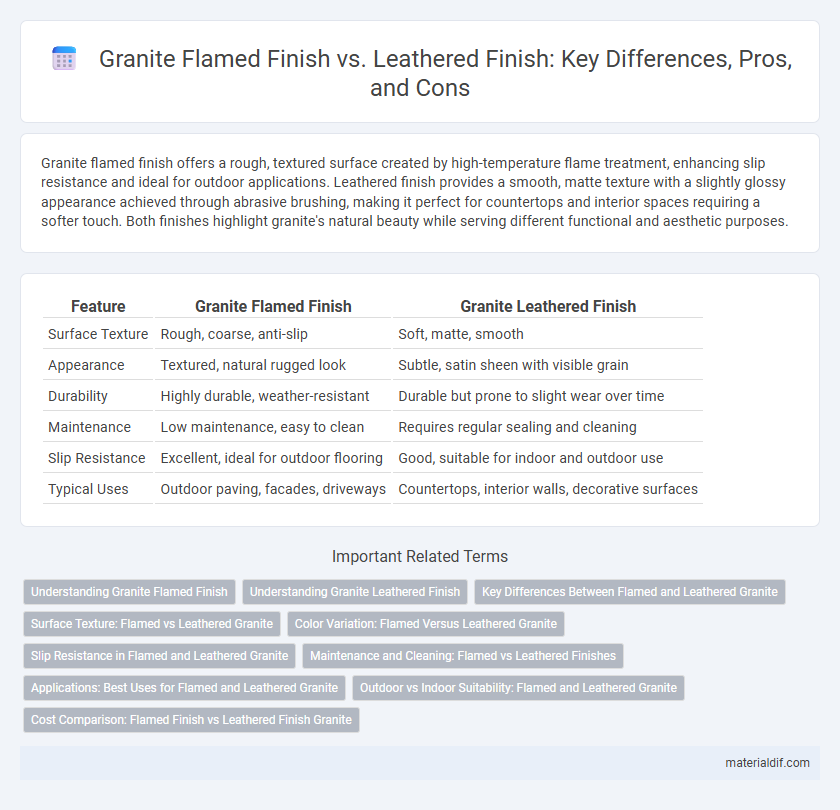 Granite Flamed Finish vs. Leathered Finish: Key Differences, Pros, and Cons