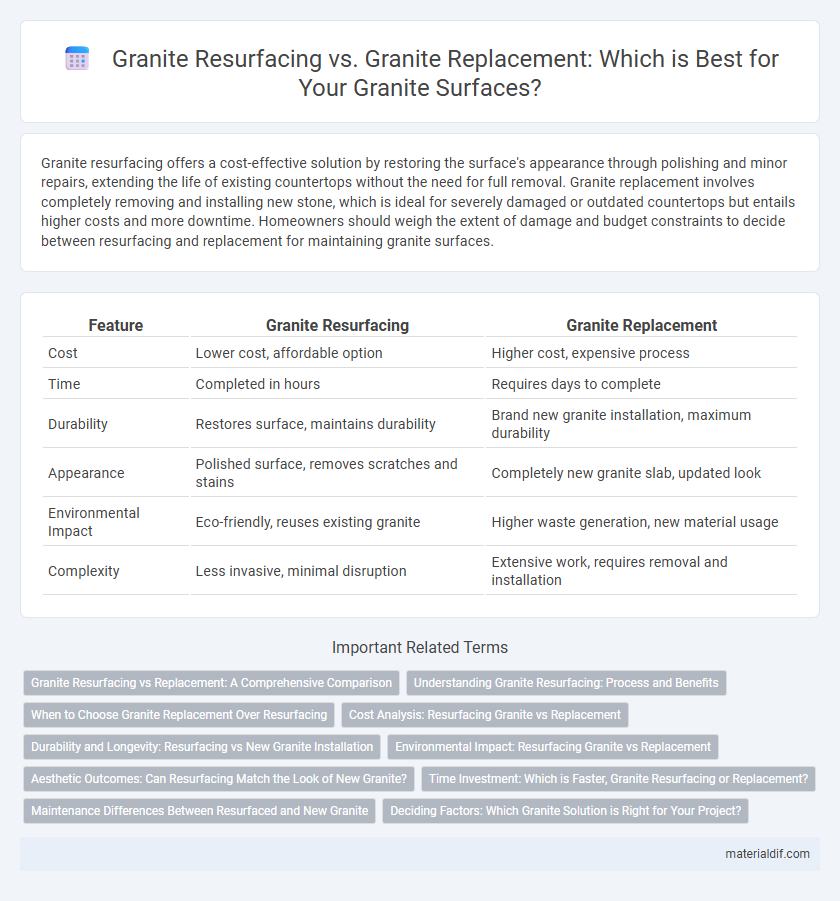 Granite Resurfacing vs. Granite Replacement: Which is Best for Your Granite Surfaces?