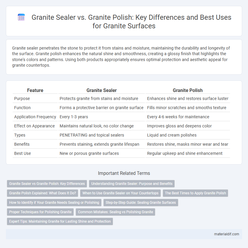Granite Sealer vs. Granite Polish: Key Differences and Best Uses for Granite Surfaces