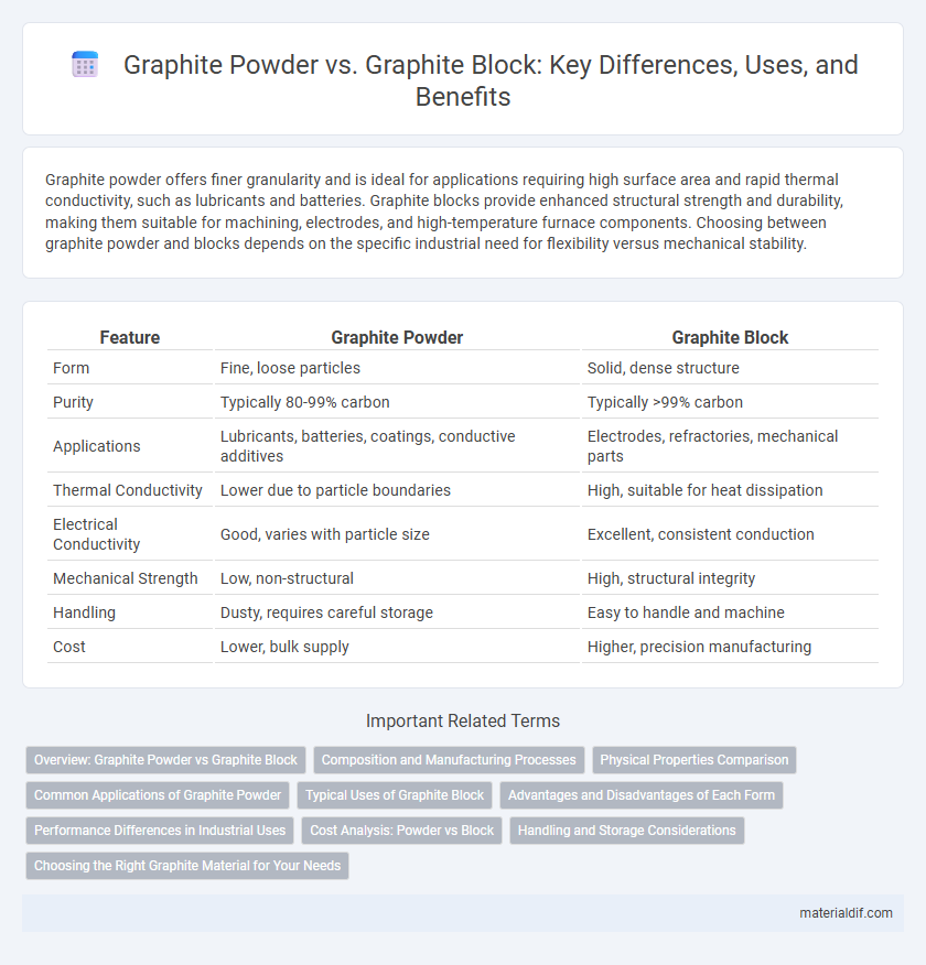 Graphite Powder vs. Graphite Block: Key Differences, Uses, and Benefits