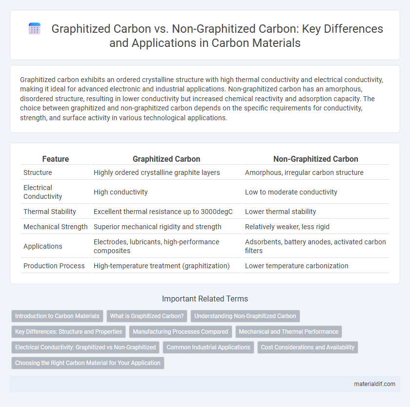 Graphitized Carbon vs. Non-Graphitized Carbon: Key Differences and Applications in Carbon Materials