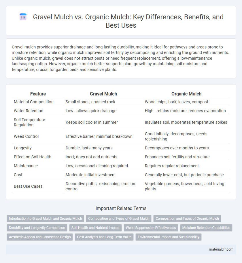 Gravel Mulch vs. Organic Mulch: Key Differences, Benefits, and Best Uses