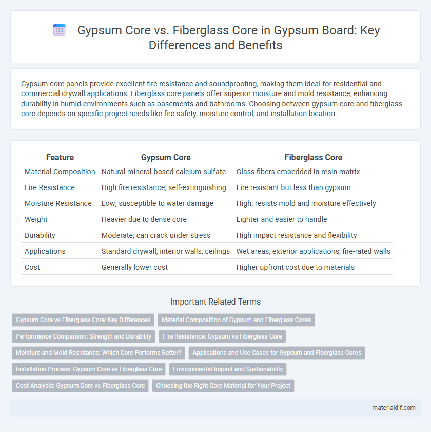 Gypsum Core vs. Fiberglass Core in Gypsum Board: Key Differences and Benefits