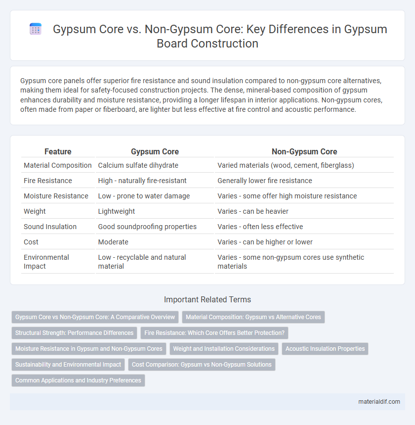 Gypsum Core vs. Non-Gypsum Core: Key Differences in Gypsum Board Construction