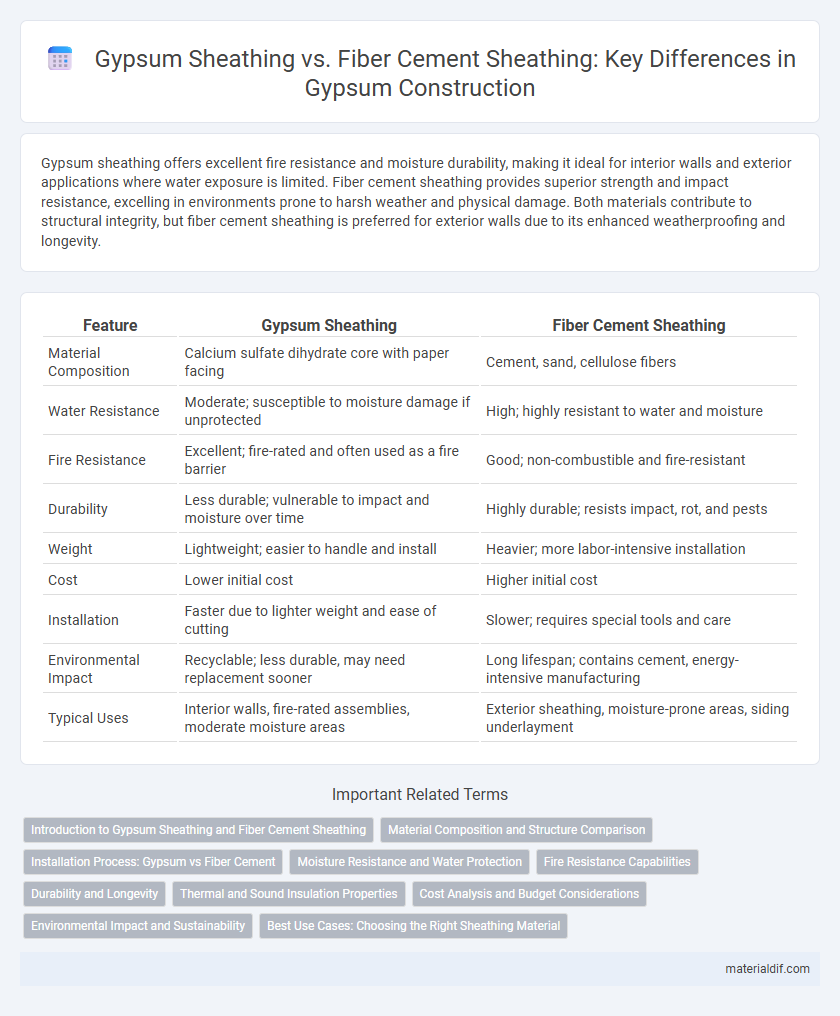 Gypsum Sheathing vs. Fiber Cement Sheathing: Key Differences in Gypsum Construction