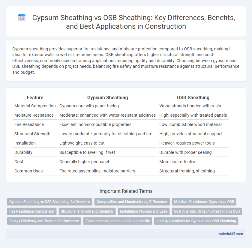 Gypsum Sheathing vs OSB Sheathing: Key Differences, Benefits, and Best Applications in Construction