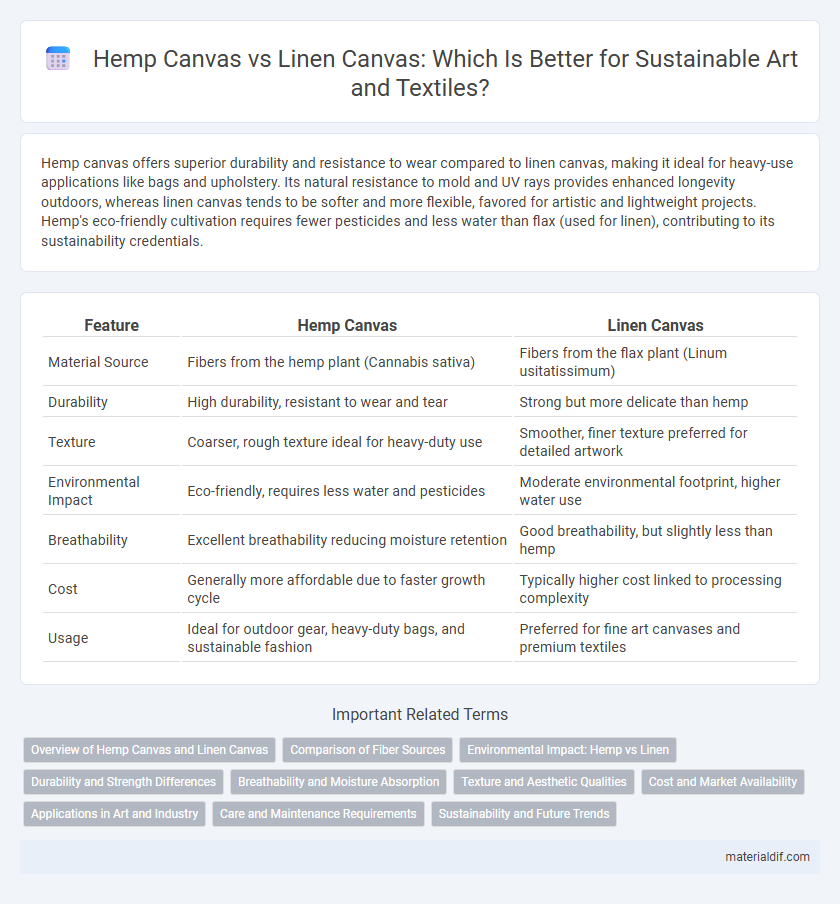 Hemp Canvas vs Linen Canvas: Which Is Better for Sustainable Art and Textiles?