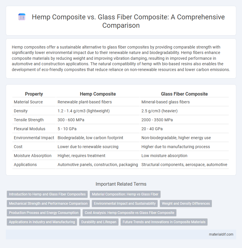 Hemp Composite vs. Glass Fiber Composite: A Comprehensive Comparison