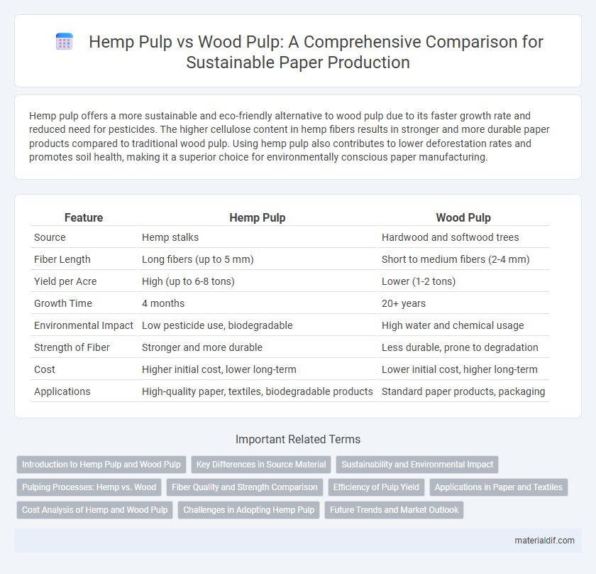 Hemp Pulp vs Wood Pulp: A Comprehensive Comparison for Sustainable Paper Production
