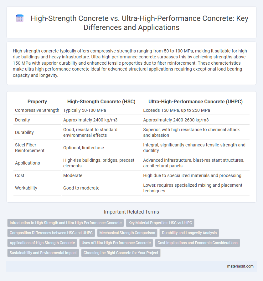 High-Strength Concrete vs. Ultra-High-Performance Concrete: Key Differences and Applications