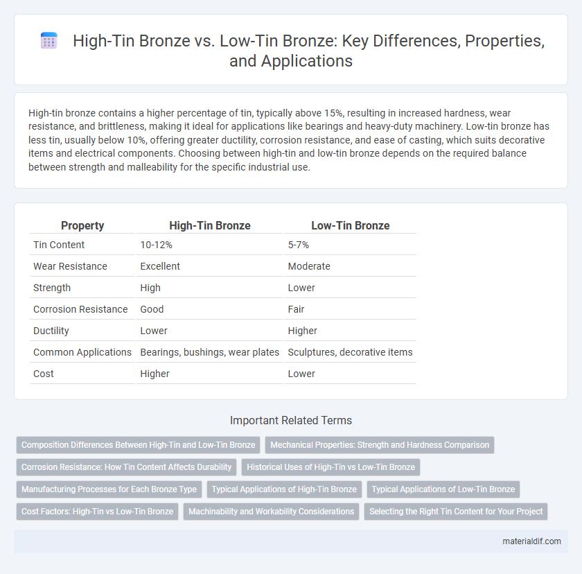 High-Tin Bronze vs. Low-Tin Bronze: Key Differences, Properties, and Applications