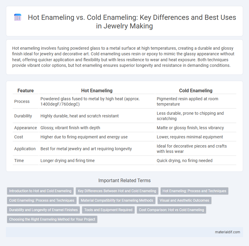 Hot Enameling vs. Cold Enameling: Key Differences and Best Uses in Jewelry Making