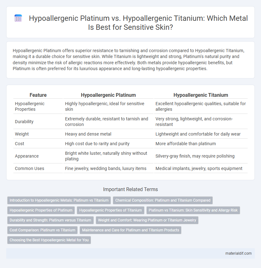 Hypoallergenic Platinum vs. Hypoallergenic Titanium: Which Metal Is Best for Sensitive Skin?