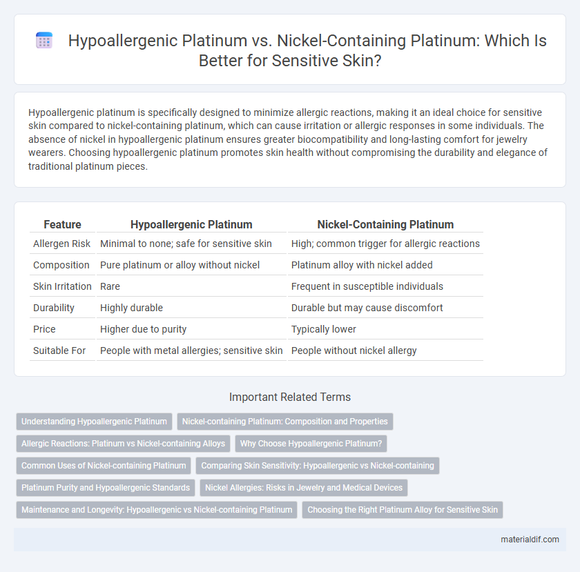 Hypoallergenic Platinum vs. Nickel-Containing Platinum: Which Is Better for Sensitive Skin?