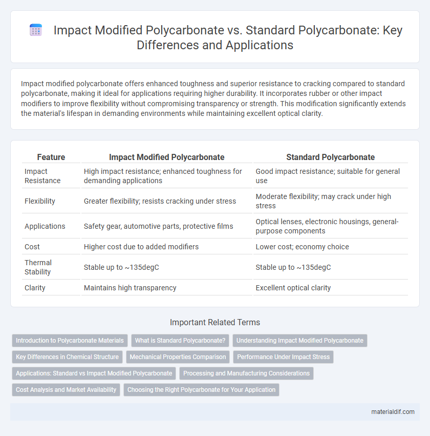 Impact Modified Polycarbonate vs. Standard Polycarbonate: Key Differences and Applications