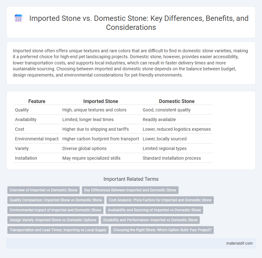 Imported Stone vs. Domestic Stone: Key Differences, Benefits, and Considerations