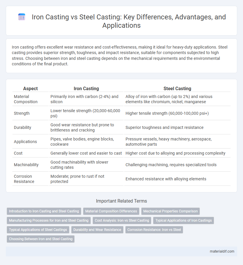 Iron Casting vs Steel Casting: Key Differences, Advantages, and Applications