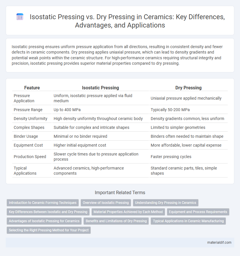 Isostatic Pressing vs. Dry Pressing in Ceramics: Key Differences, Advantages, and Applications