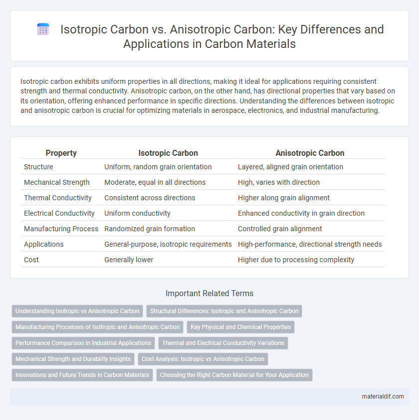 Isotropic Carbon vs. Anisotropic Carbon: Key Differences and Applications in Carbon Materials