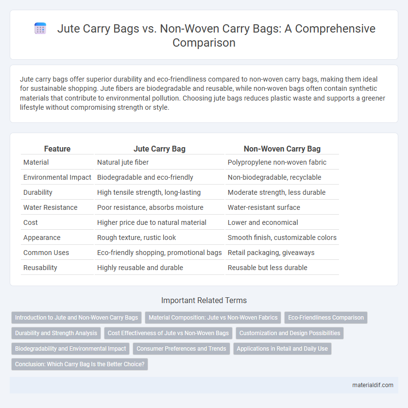 Jute Carry Bags vs. Non-Woven Carry Bags: A Comprehensive Comparison