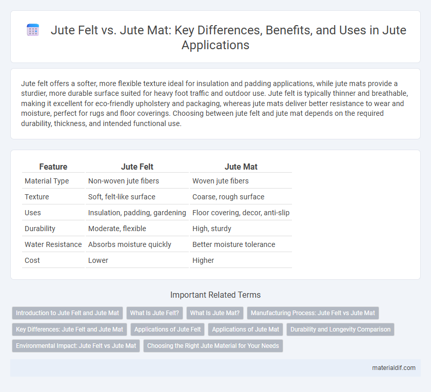 Jute Felt vs. Jute Mat: Key Differences, Benefits, and Uses in Jute Applications