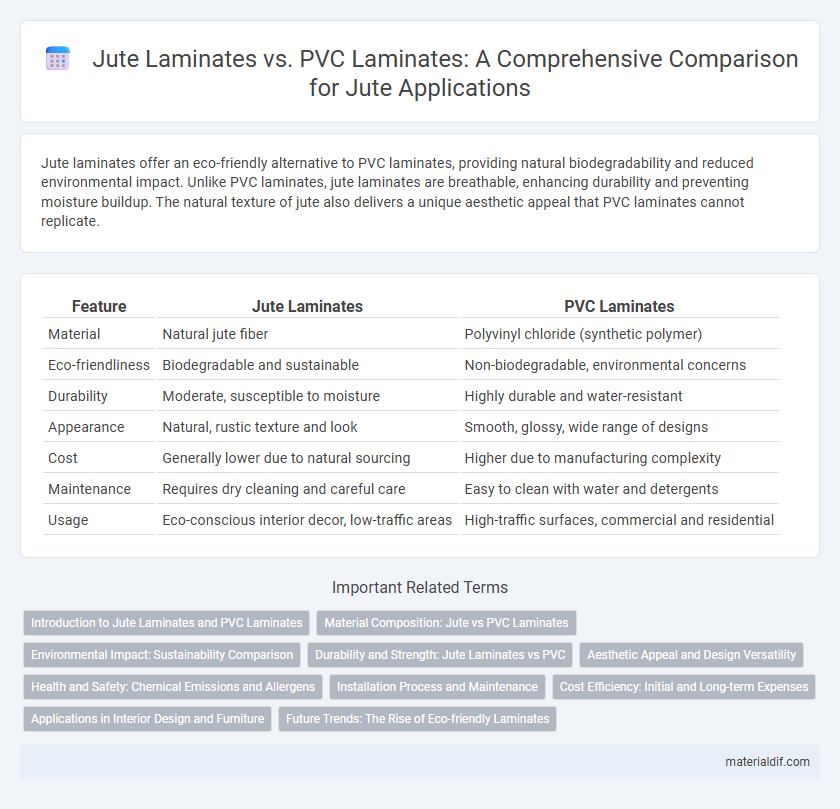 Jute Laminates vs. PVC Laminates: A Comprehensive Comparison for Jute Applications