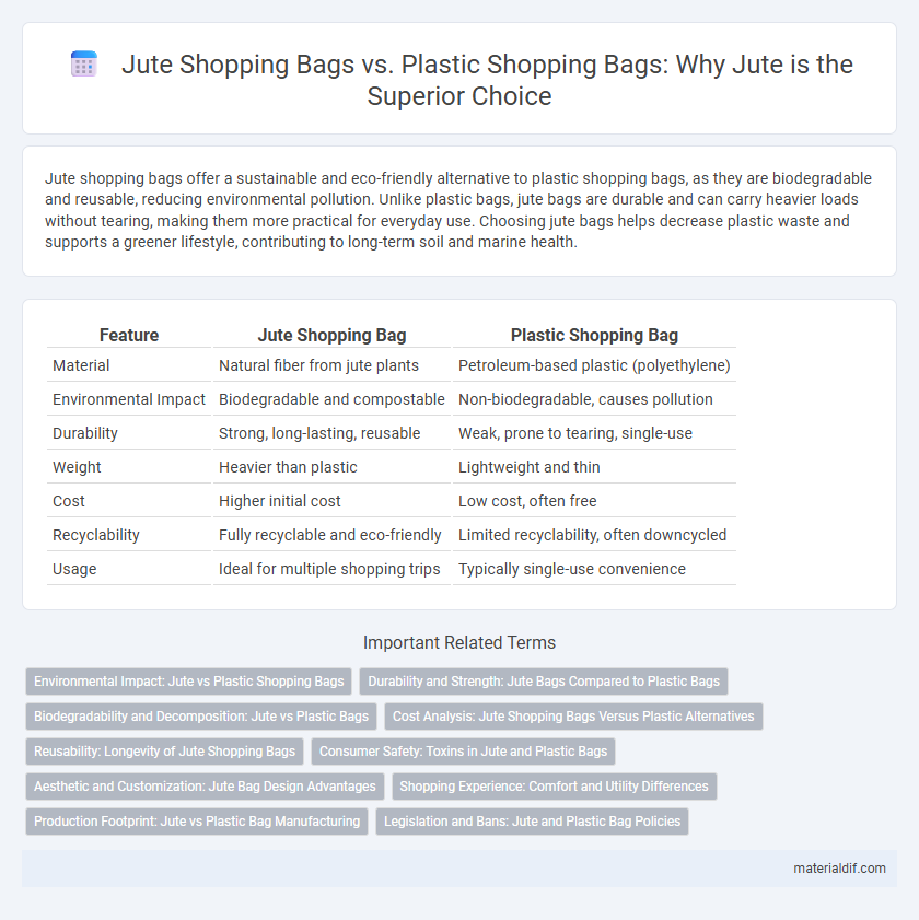 Jute Shopping Bags vs. Plastic Shopping Bags: Why Jute is the Superior Choice