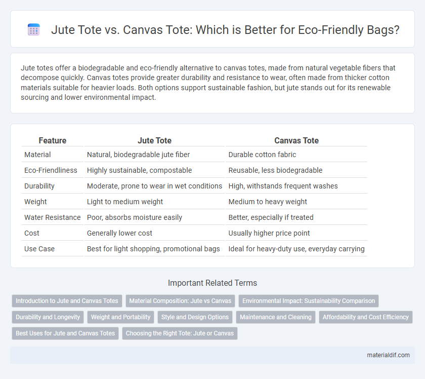Jute Tote vs. Canvas Tote: Which is Better for Eco-Friendly Bags?