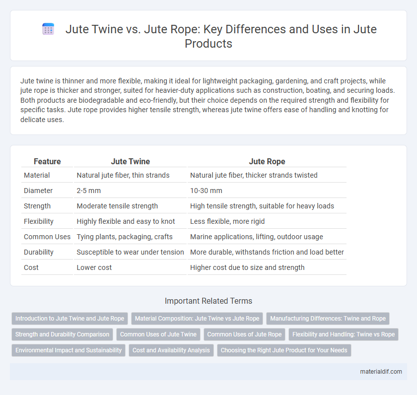 Jute Twine vs. Jute Rope: Key Differences and Uses in Jute Products