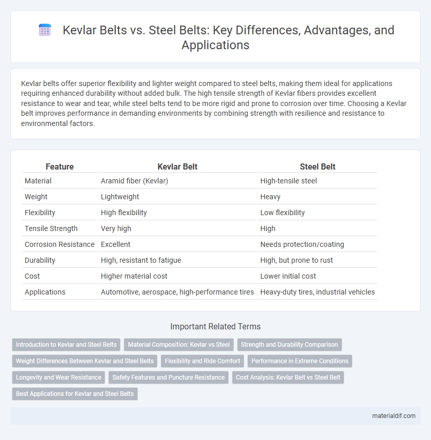 Kevlar Belts vs. Steel Belts: Key Differences, Advantages, and Applications