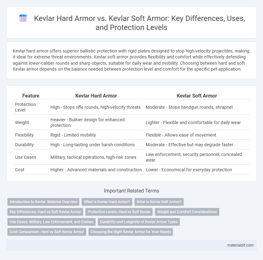 Kevlar Hard Armor vs. Kevlar Soft Armor: Key Differences, Uses, and Protection Levels