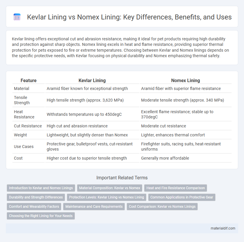 Kevlar Lining vs Nomex Lining: Key Differences, Benefits, and Uses
