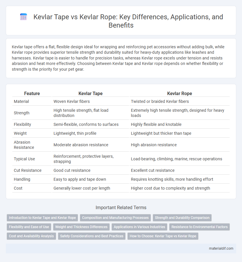 Kevlar Tape vs Kevlar Rope: Key Differences, Applications, and Benefits