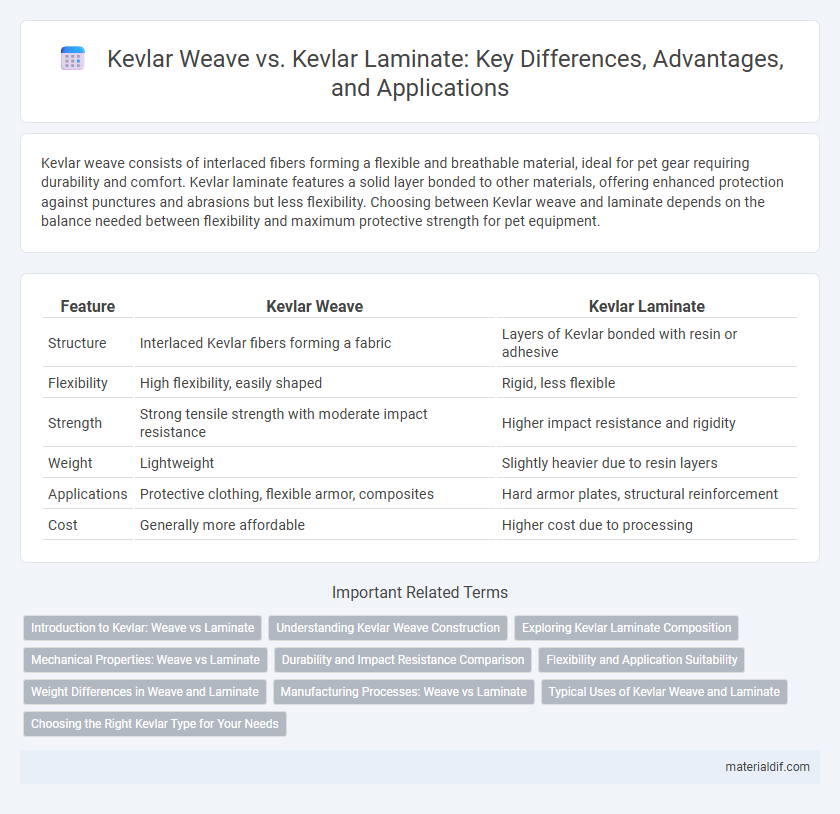 Kevlar Weave vs. Kevlar Laminate: Key Differences, Advantages, and Applications