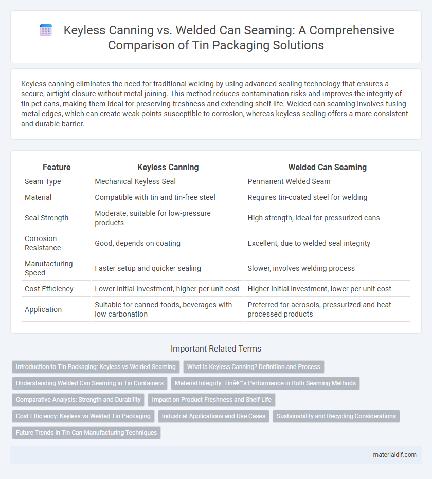 Keyless Canning vs. Welded Can Seaming: A Comprehensive Comparison of Tin Packaging Solutions