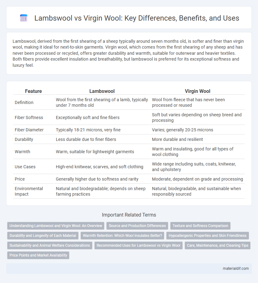 Lambswool vs Virgin Wool: Key Differences, Benefits, and Uses