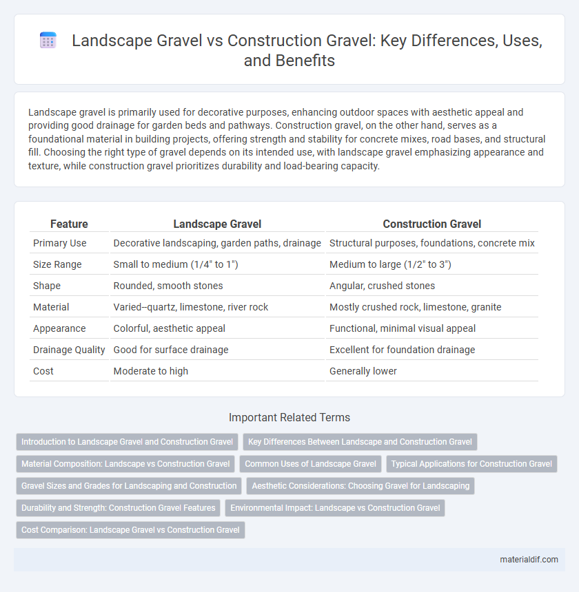 Landscape Gravel vs Construction Gravel: Key Differences, Uses, and Benefits
