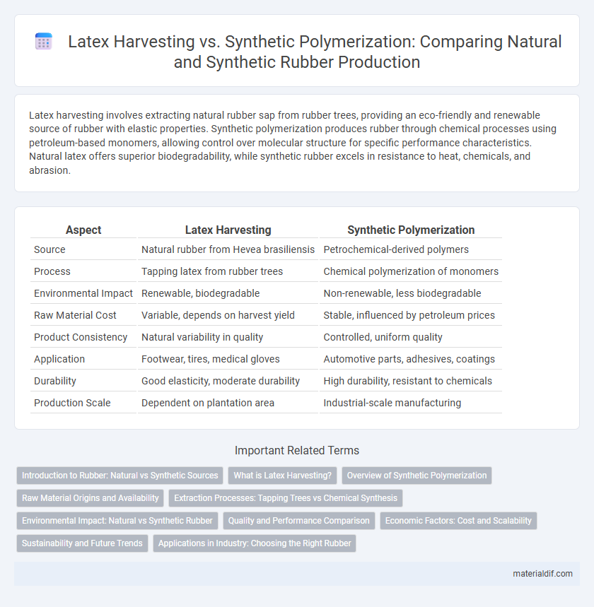 Latex Harvesting vs. Synthetic Polymerization: Comparing Natural and Synthetic Rubber Production