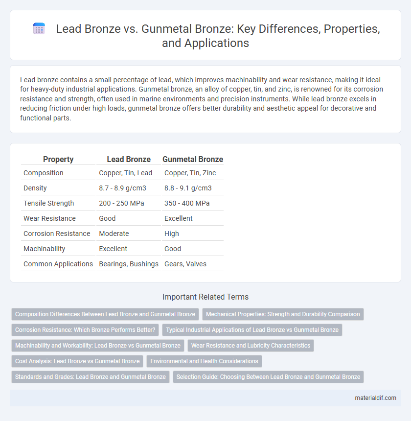 Lead Bronze vs. Gunmetal Bronze: Key Differences, Properties, and Applications