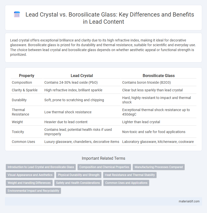 Lead Crystal vs. Borosilicate Glass: Key Differences and Benefits in Lead Content