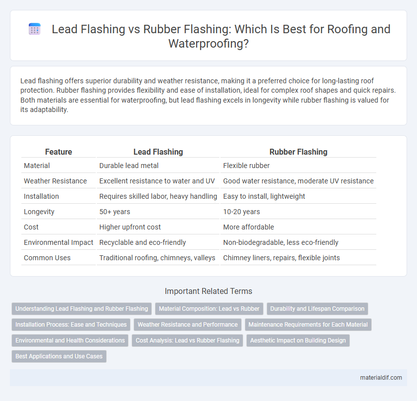 Lead Flashing vs Rubber Flashing: Which Is Best for Roofing and Waterproofing?