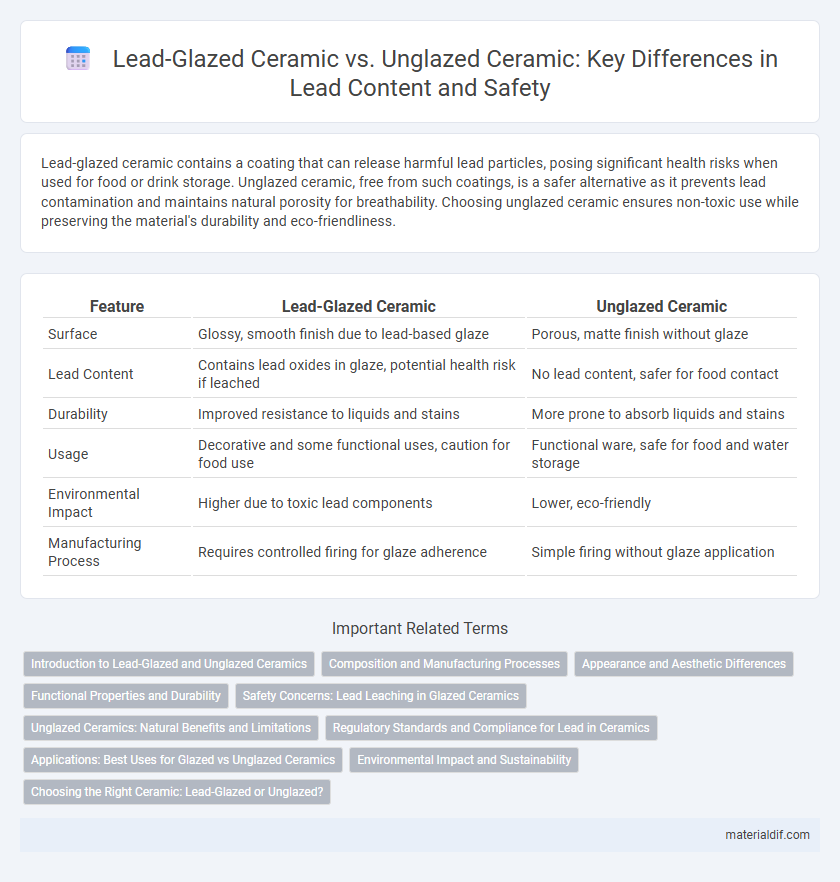 Lead-Glazed Ceramic vs. Unglazed Ceramic: Key Differences in Lead Content and Safety