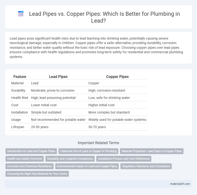 Lead Pipes vs. Copper Pipes: Which Is Better for Plumbing in Lead?