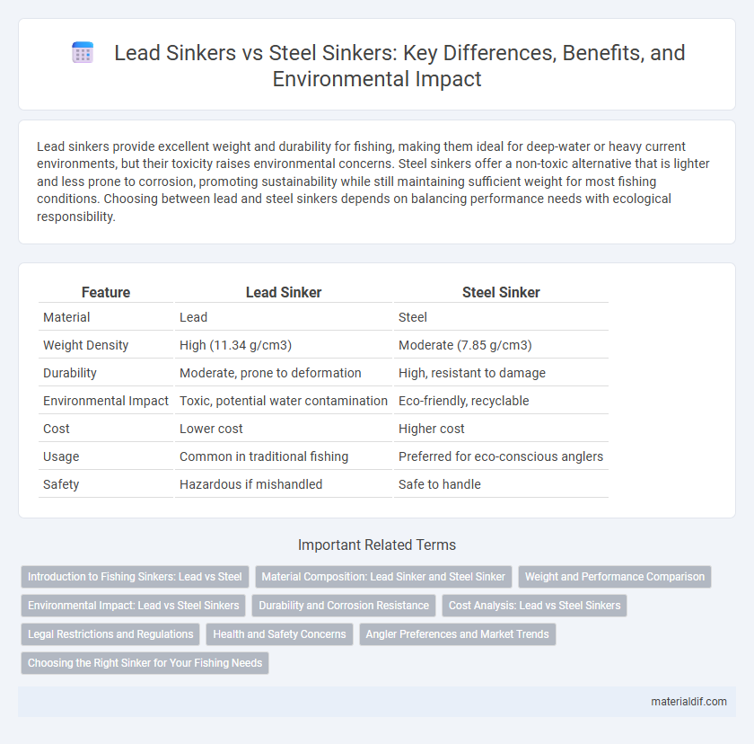 Lead Sinkers vs Steel Sinkers: Key Differences, Benefits, and Environmental Impact