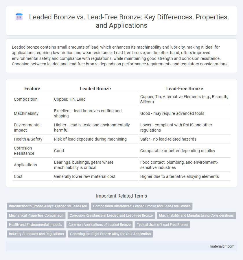 Leaded Bronze vs. Lead-Free Bronze: Key Differences, Properties, and Applications